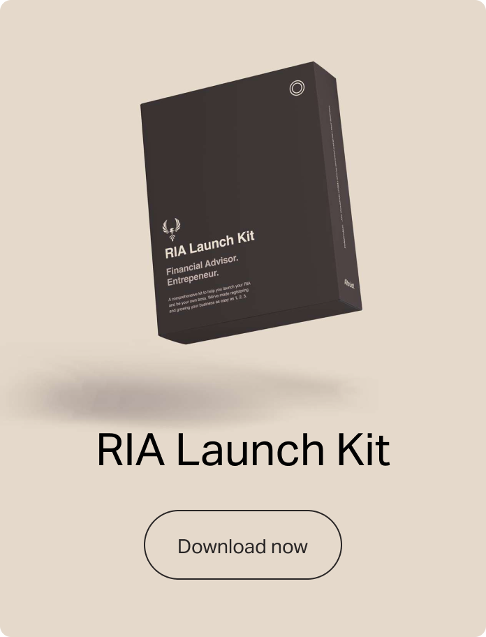 Become an RIA, Launch with our RIA launch kit