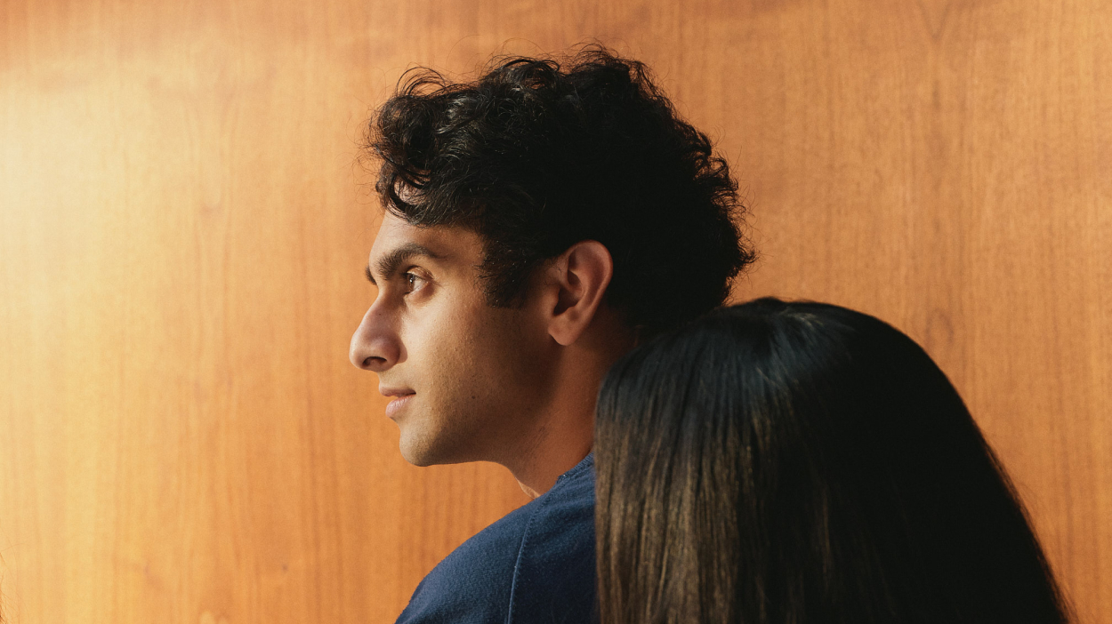 Profile view of man